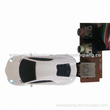 Car-shaped USB Flash Drive, 128MB to 64GB Capacity, 5-year Warranty